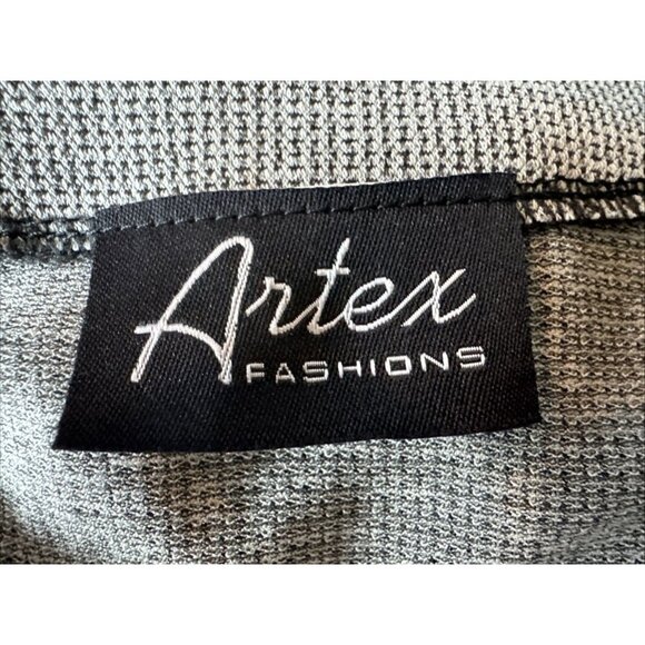 Artex Fasions long sleeves tunic small md in Canada Black Grey zig zag - Picture 10 of 10
